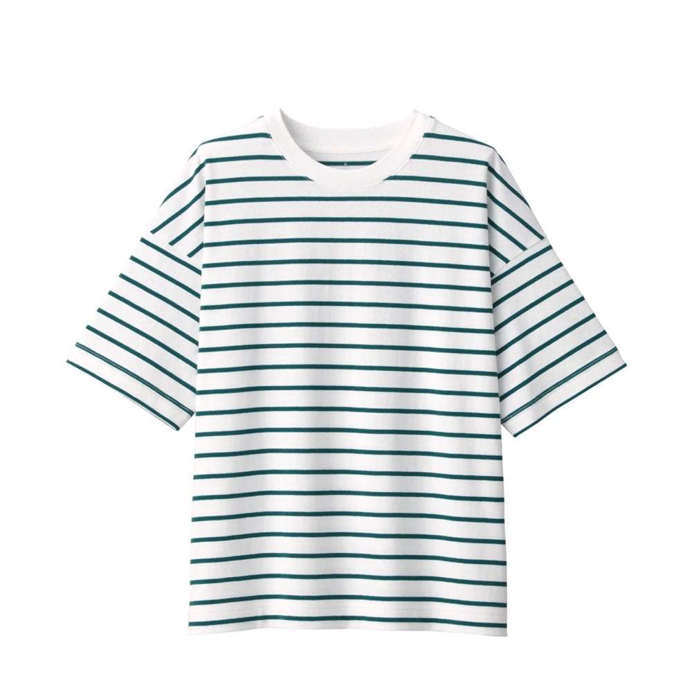 Women's Crew Neck Short Sleeve Striped T-Shirt